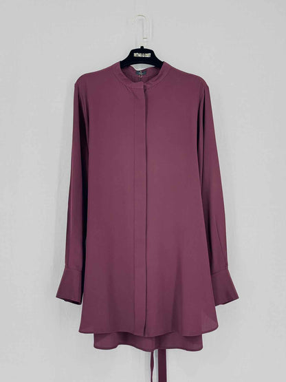 JOSEPH Carla Burgundy Size US 6 Blouse