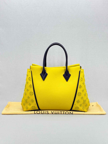 LOUIS VUITTON W Yellow Monogram Tote Bag