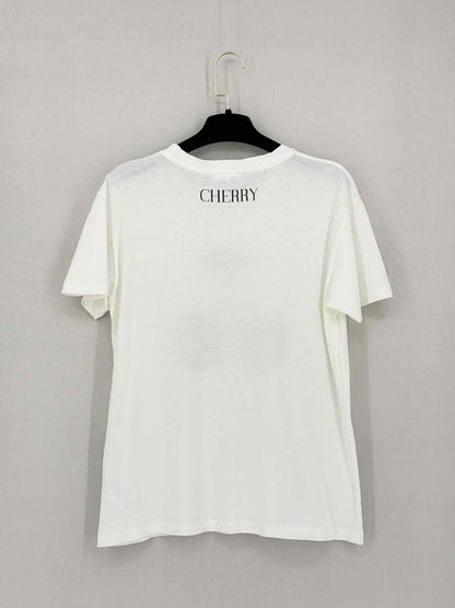 GANNI Harway Cherry White Multicolor Size Large T-shirt