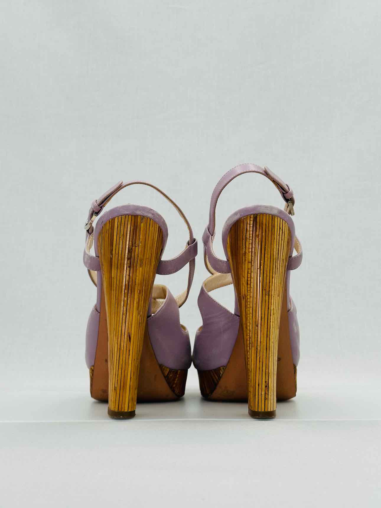 CASADEI Slingback Purple Size EU 38 Heeled Sandals