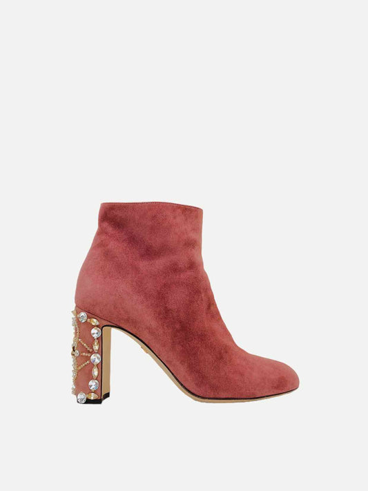 DOLCE & GABBANA Old Rose Ankle Boots 39.5