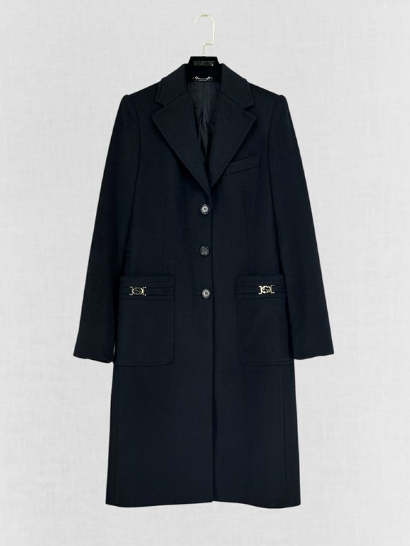 GUCCI Single Breasted Black Size US 6 Coat