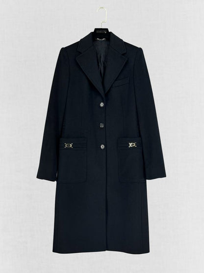 GUCCI Single Breasted Black Size US 6 Coat