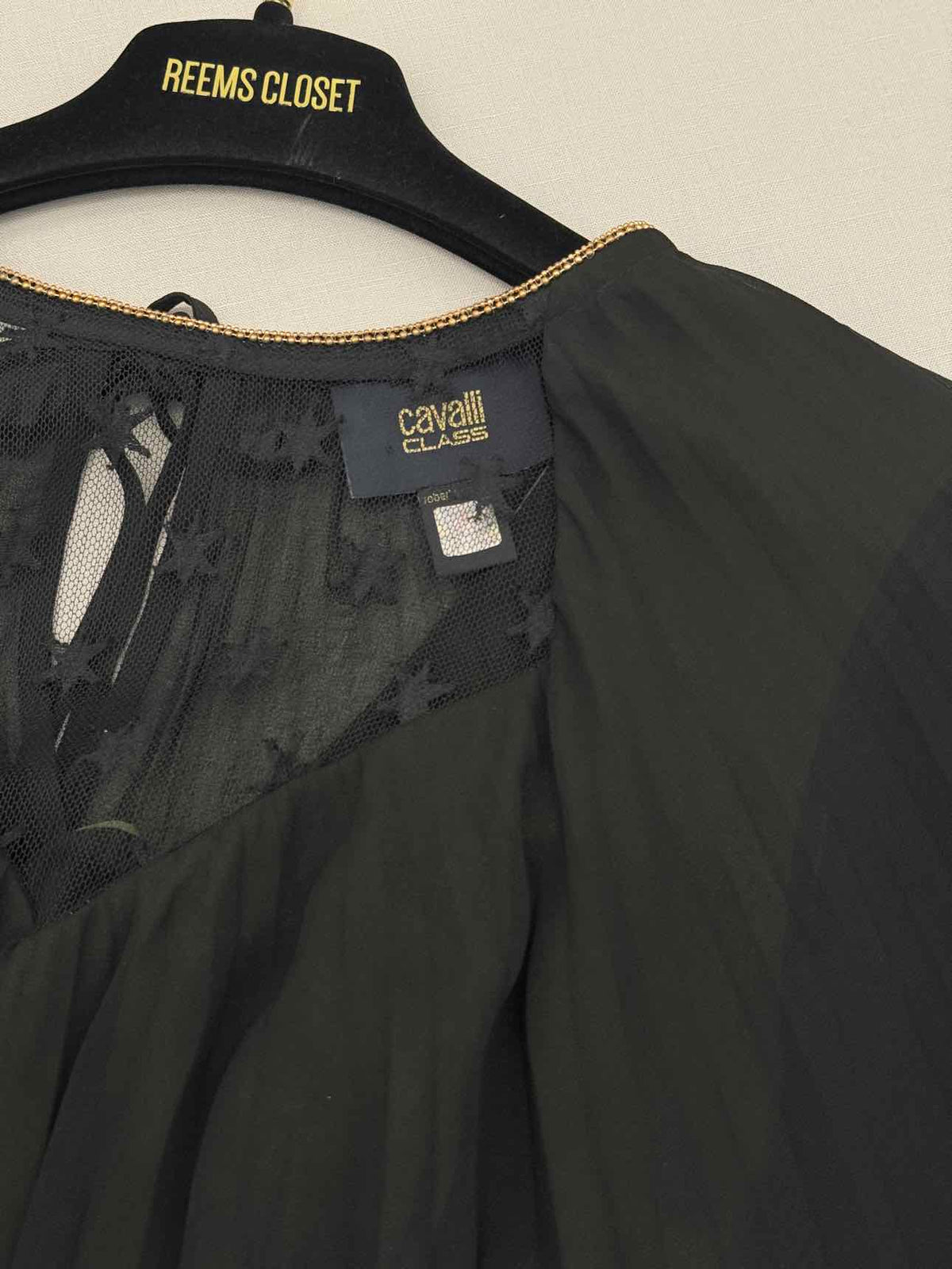 CAVALLI CLASS Green & Black Size US 8 Long Dress