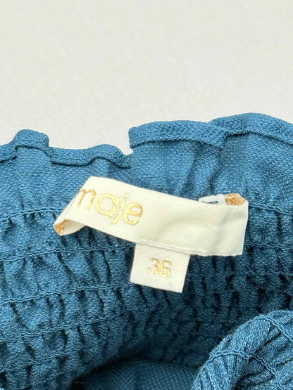 MAJE Ilanda Blue Size US 4 Playsuit