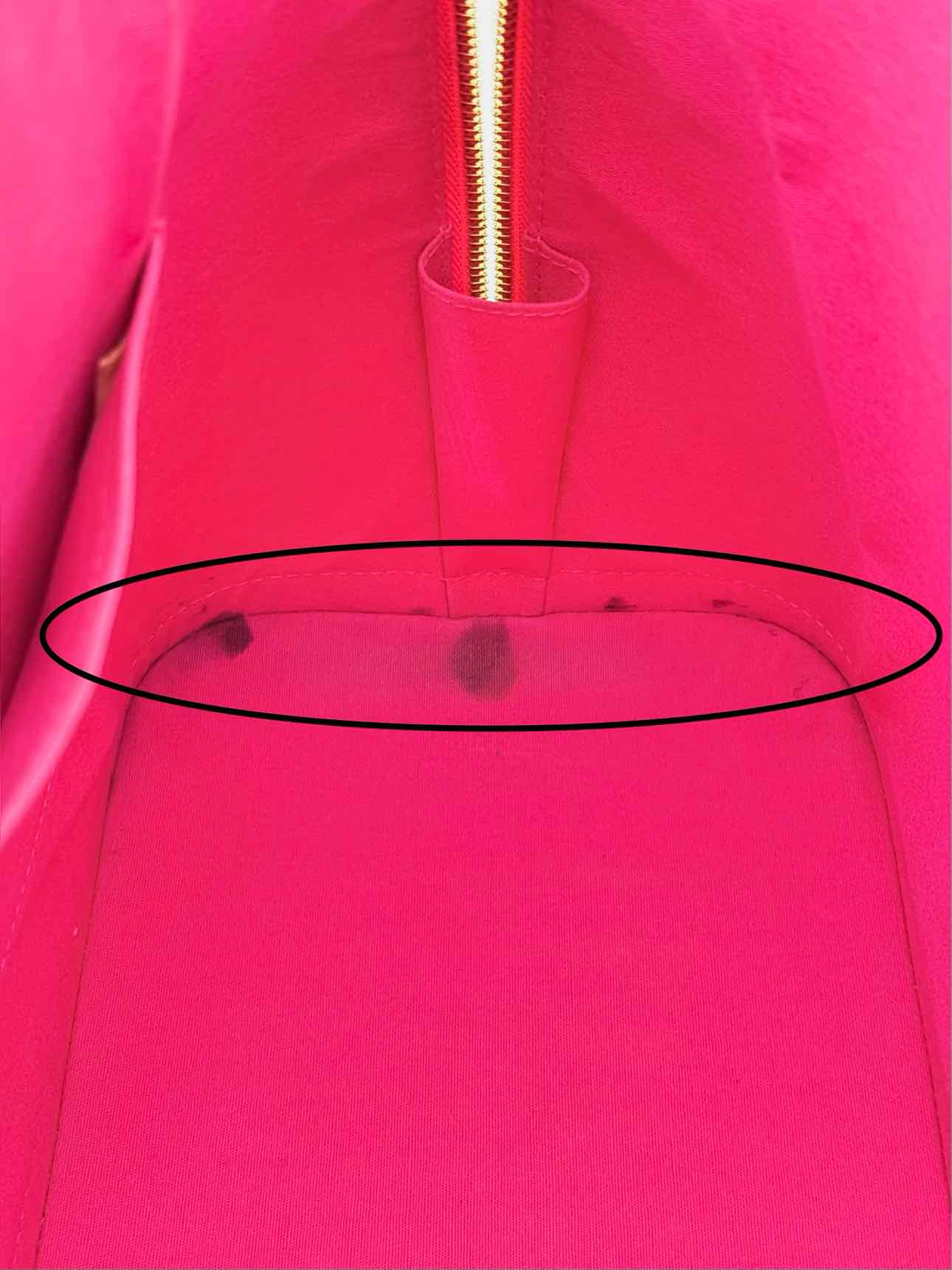 LOUIS VUITTON Alma Red Monogram Top Handle