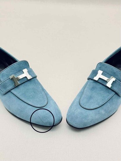 HERMES Paris Moccasins Blue Size EU 38 Loafers