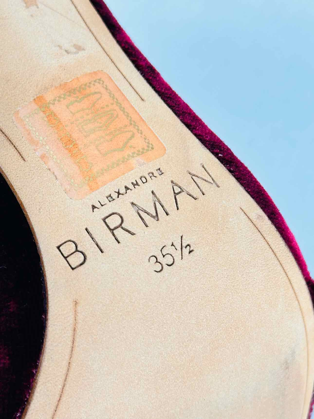 ALEXANDRE BIRMAN Burgundy Size EU 35.5 Heeled Sandals