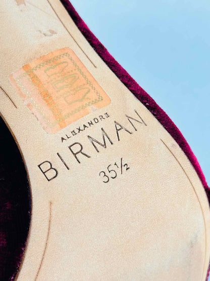 ALEXANDRE BIRMAN Burgundy Size EU 35.5 Heeled Sandals