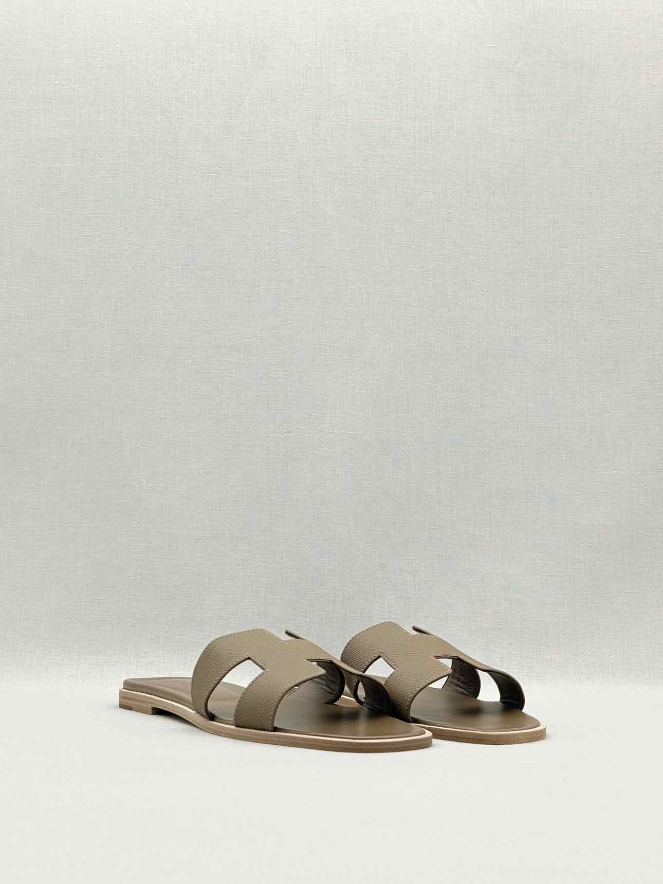 HERMES ORAN Etoupe Size EU 40 Sandals