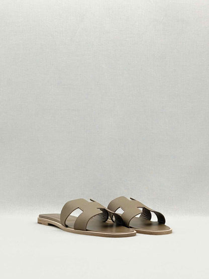 HERMES ORAN Etoupe Size EU 40 Sandals