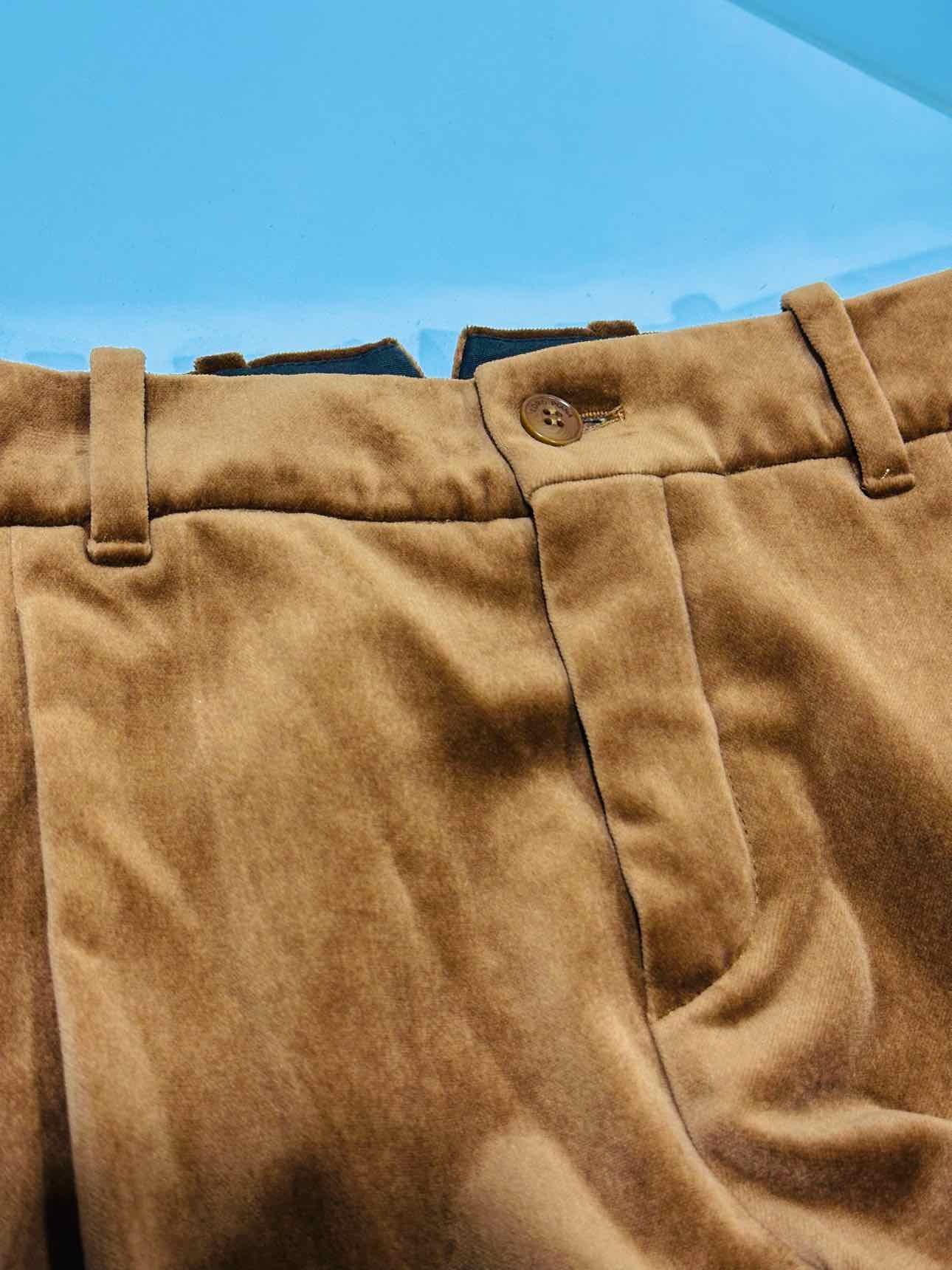 LORO PIANA Velvet Camel Size US 6 Pants