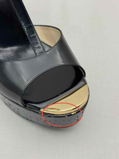 JIMMY CHOO Pela Black Size EU 41 Wedges