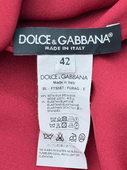 DOLCE & GABBANA Red Size US 6 Top