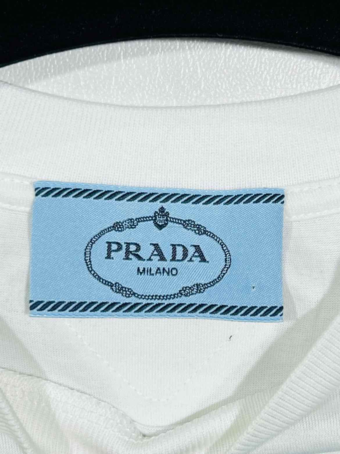 PRADA Neon Banana White Size Small T-shirt