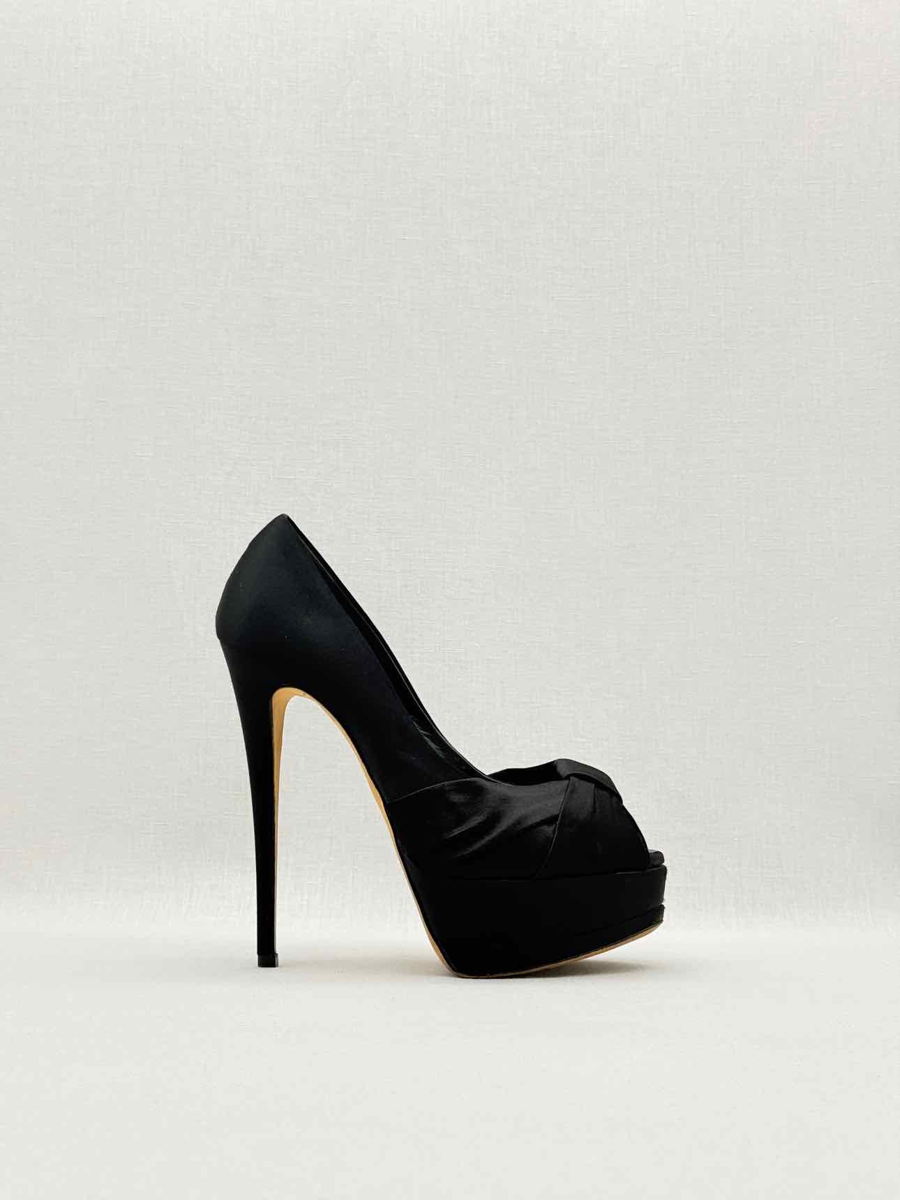 GIUSEPPE ZANOTTI Black Size EU 37.5 Open toe
