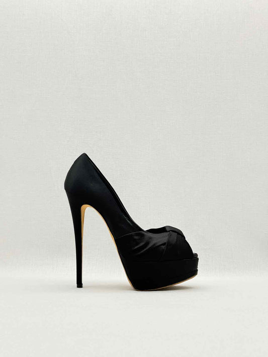 GIUSEPPE ZANOTTI Black Size EU 37.5 Open toe