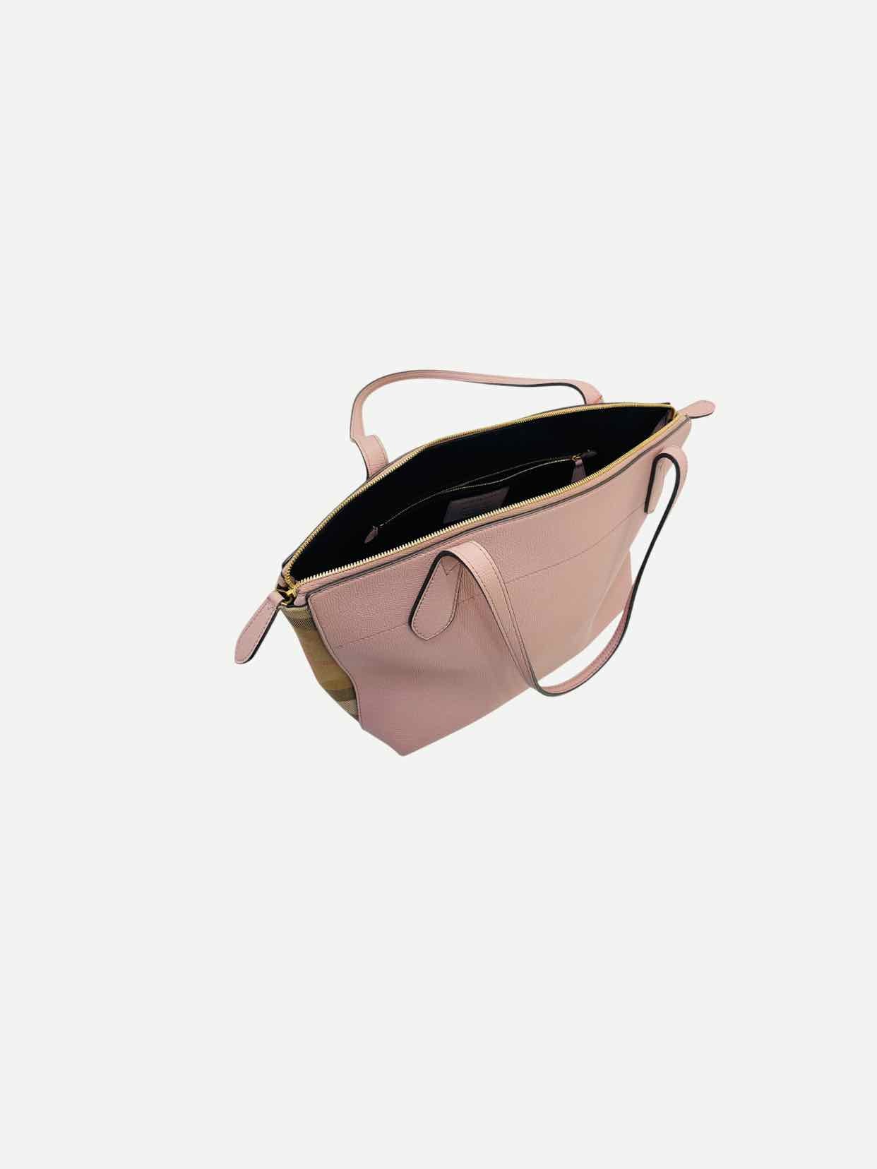 BURBERRY Dusky Pink Check Shoulder Bag