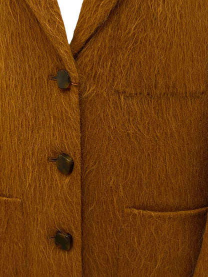 JOSEPH Single-breasted Tan Size US 10 Coat