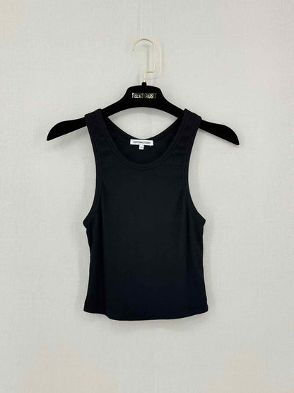 COTTON CITIZEN Verona Black Ribbed Size XSmall Top