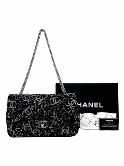 CHANEL Paris-Shanghai Pudong Flap Black Shoulder Bag