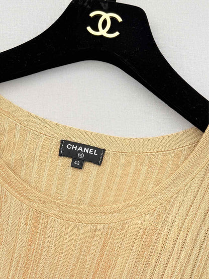 CHANEL 2016 Gold Size US 6 Long Dress
