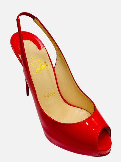 CHRISTIAN LOUBOUTIN Private Number Red Slingbacks