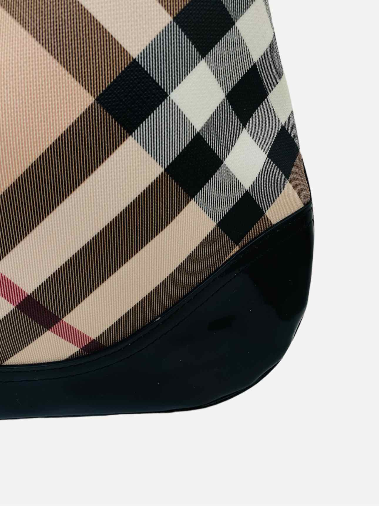 BURBERRY Brooke Beige & Black Nova Check Hobo bag