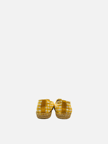 TORY BURCH Espadrille Yellow & White Size EU 38 Flats