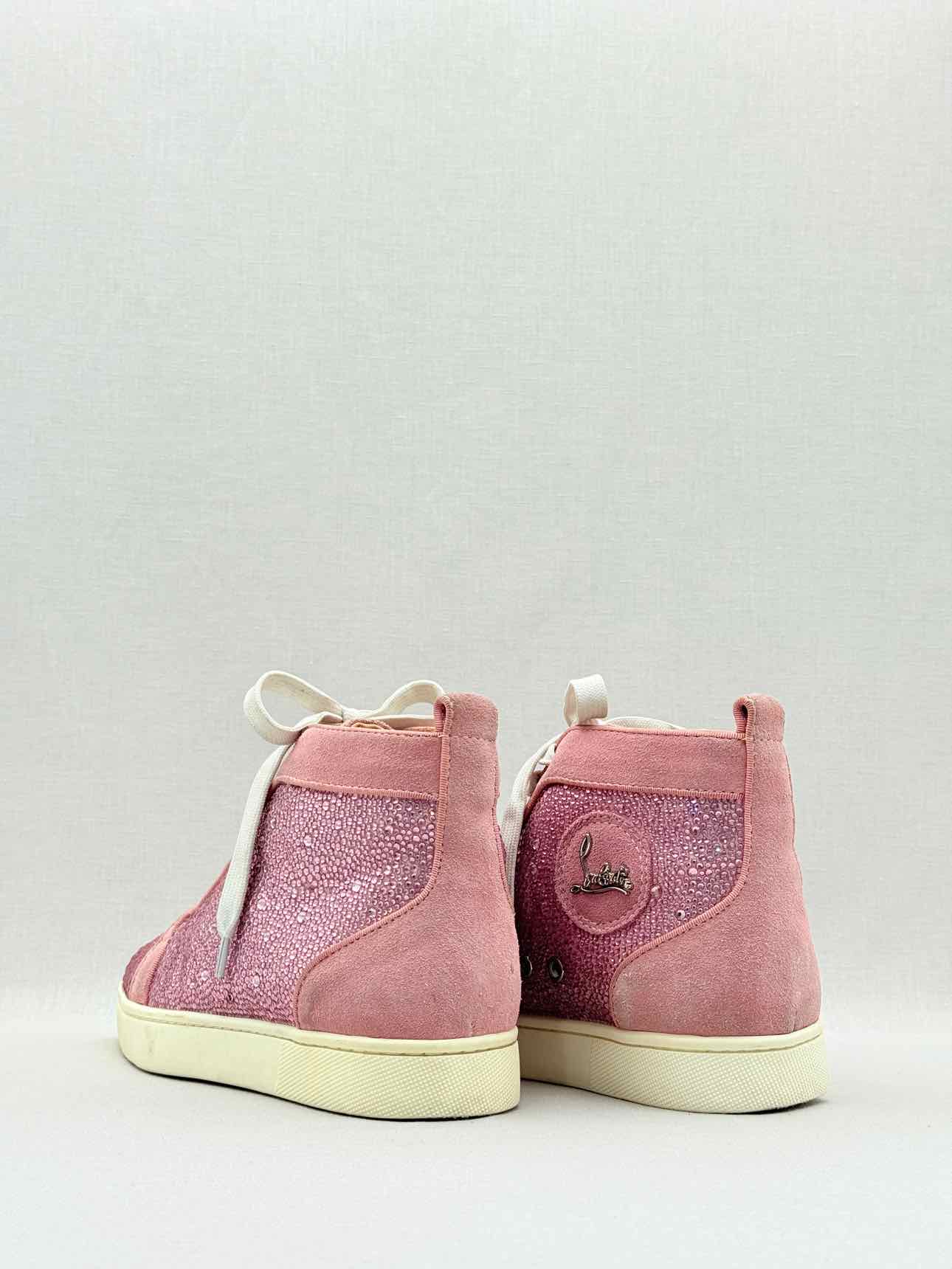 CHRISTIAN LOUBOUTIN Hi Top Pink Size EU 38 Sneakers