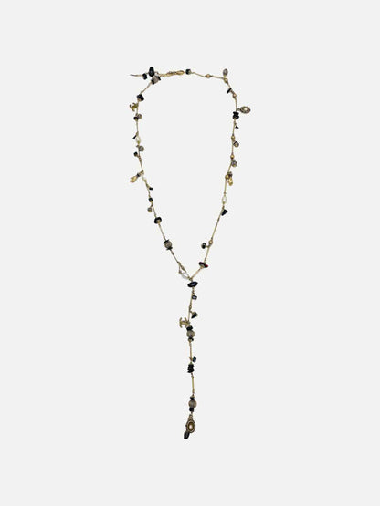 CHANEL Long CC Charm Fashion Necklace