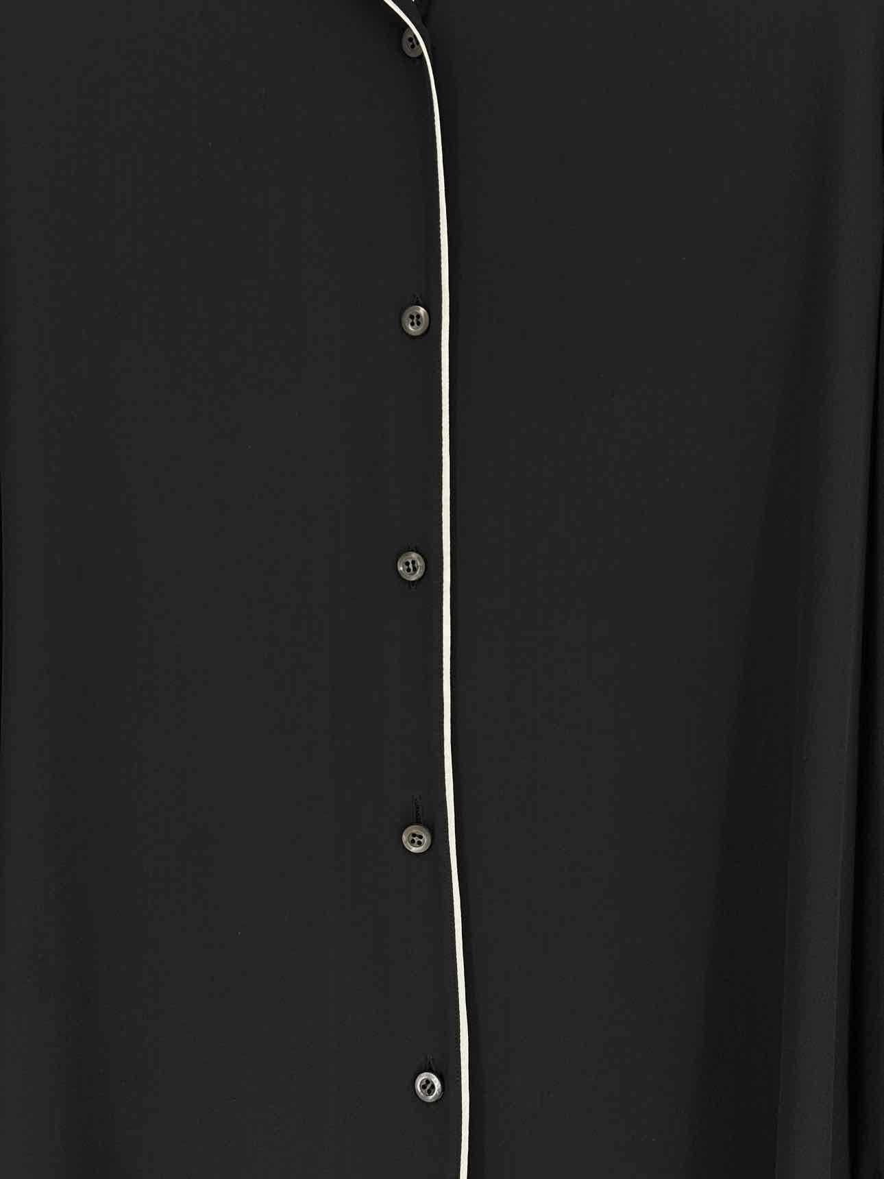 PRADA Black w/ White Trimmings Size US 8 Shirt