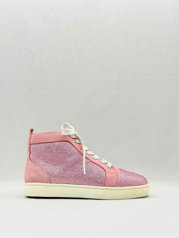 CHRISTIAN LOUBOUTIN Hi Top Pink Size EU 38 Sneakers