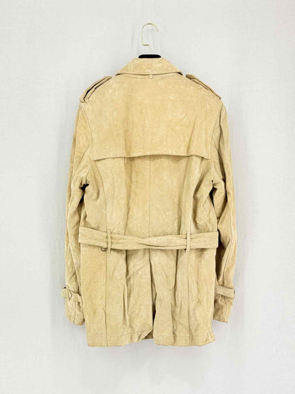 LOVE MOSCHINO Double Breasted Beige Size US 34 Coat