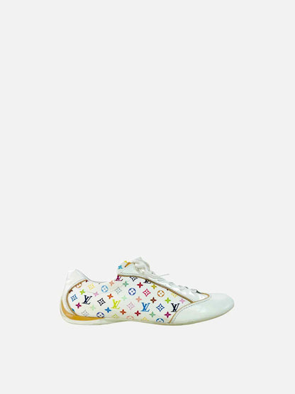 LOUIS VUITTON White Multicolor Monogram Sneakers