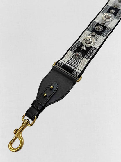 DIOR White Oblique Saddle Bag