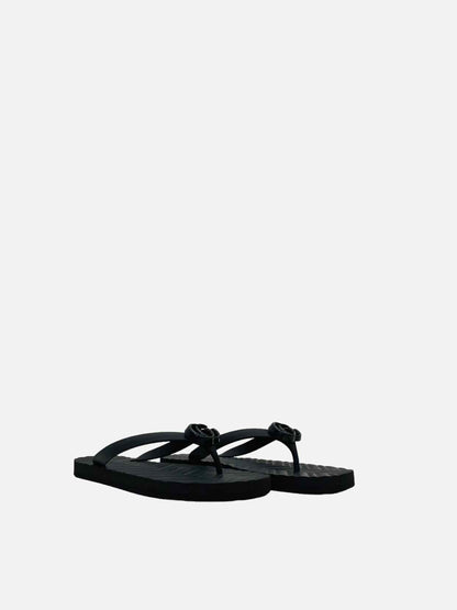 GUCCI Double G Black Flip flops