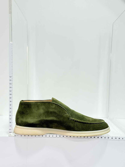LORO PIANA Open Walk Green Size EU 39 Ankle Boots