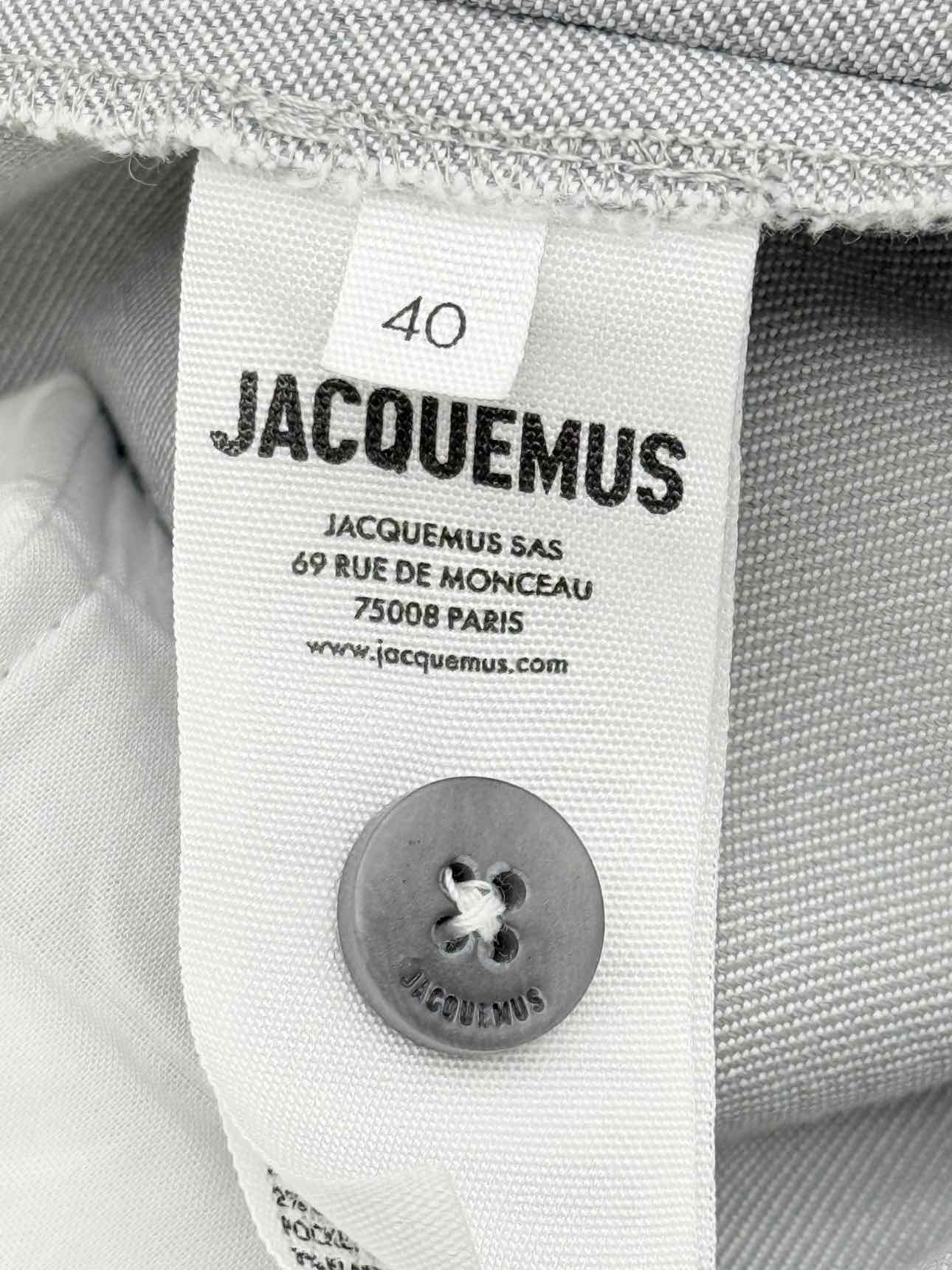 JACQUEMUS Curzio Light Grey Size US 8 Pants