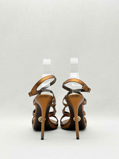 ROBERTO CAVALLI Bronze Size EU 40 Heeled Sandals