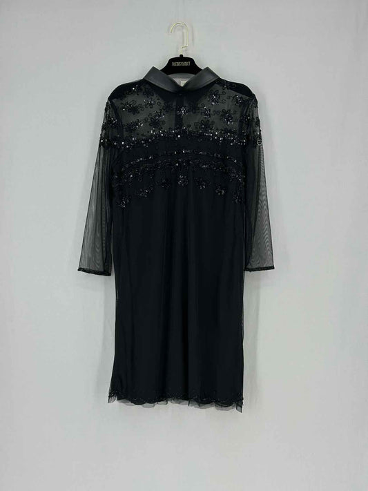 TWIN-SET Black Size Medium Short Dress