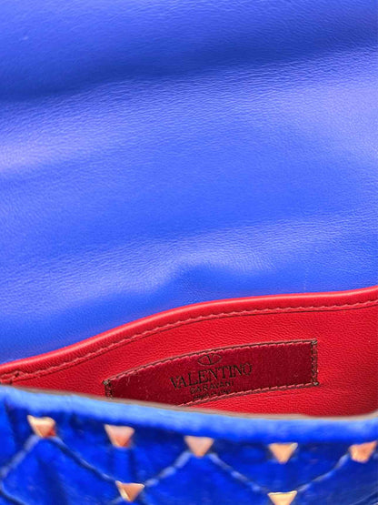 VALENTINO GARAVANI Rockstud Royal Blue Shoulder Bag
