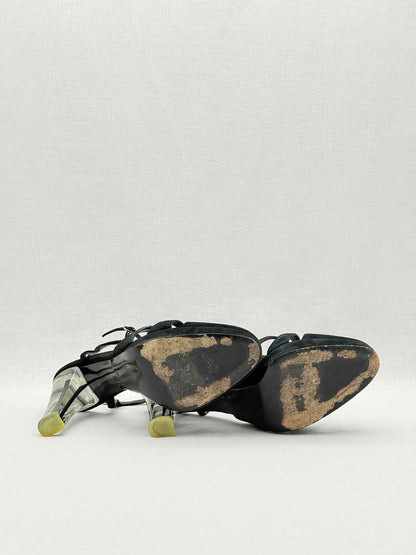 NINA RICCI Black Size EU 39 Heeled Sandals