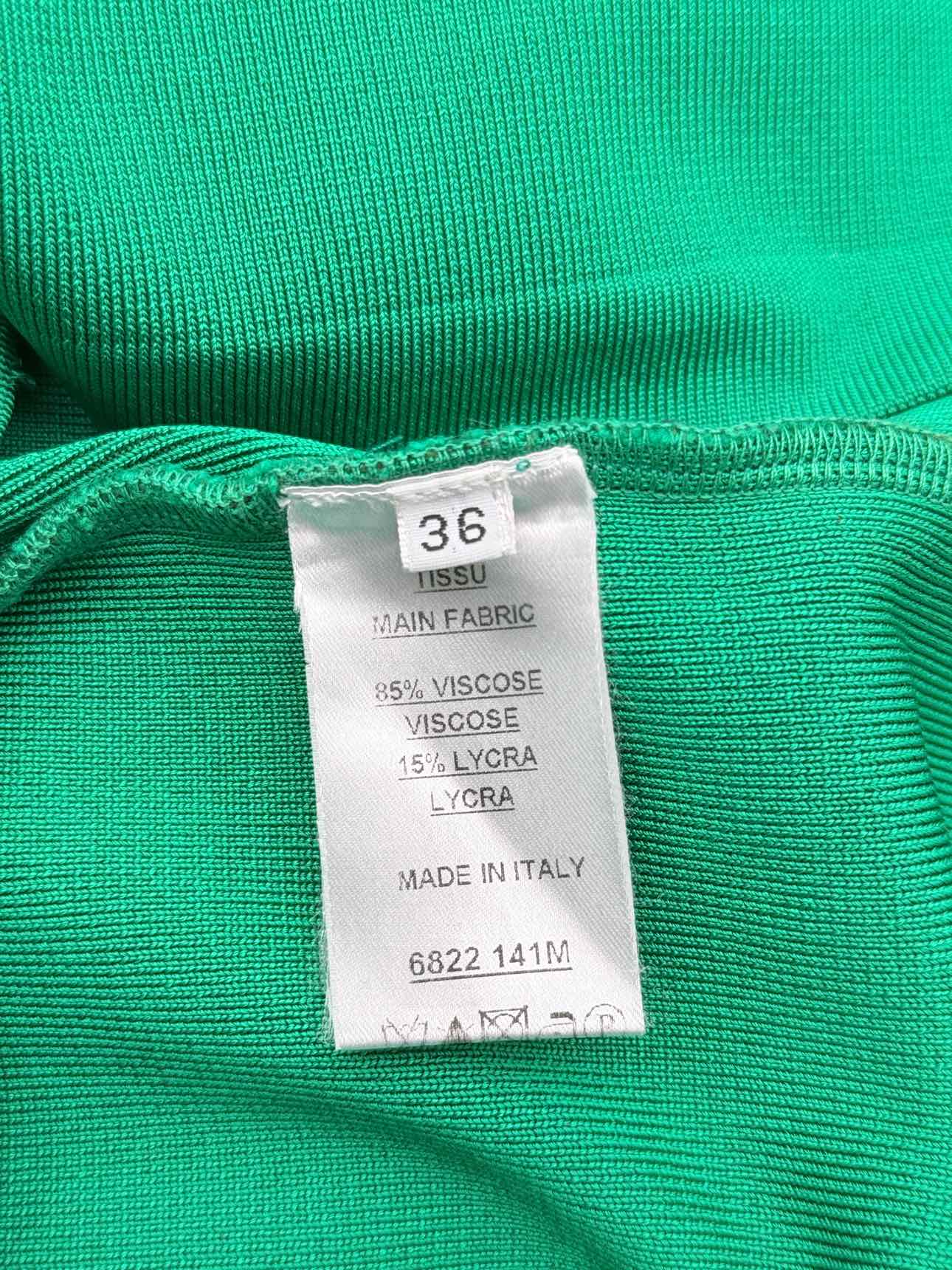 BALMAIN Green Size US 0 Short Dress