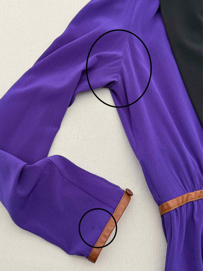 PRADA Fall 2014 Purple & Black Size US 4 Long Dress