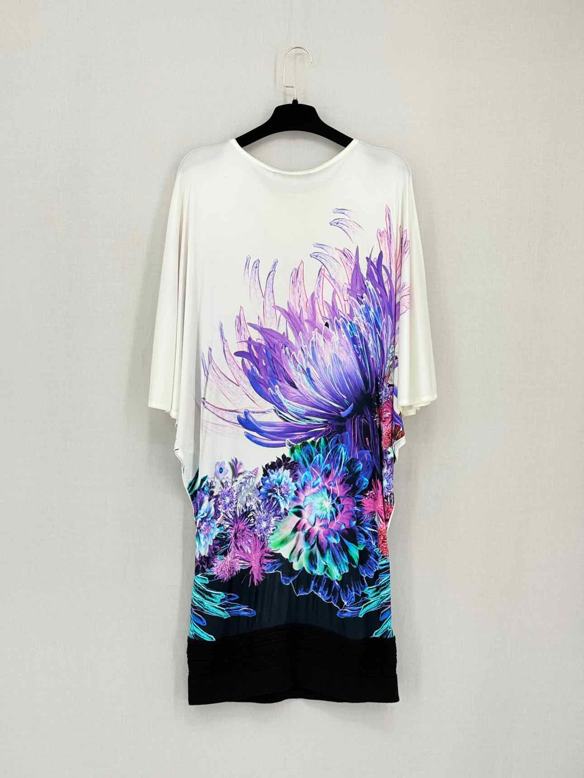 ROBERTO CAVALLI White Multicolor Size US 6 Short Dress
