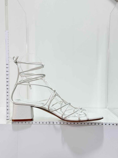 GIANVITO ROSSI White Size EU 40.5 Heeled Sandals