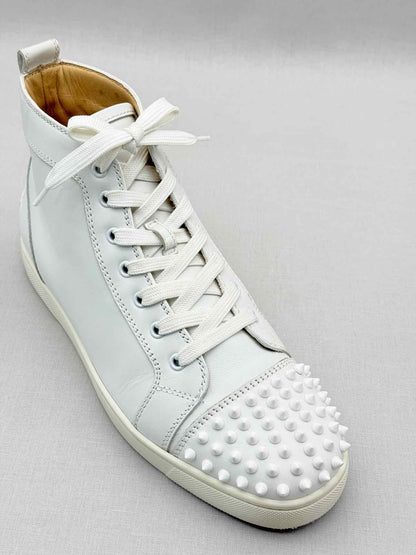 CHRISTIAN LOUBOUTIN White Spiked Size EU 42 Sneakers