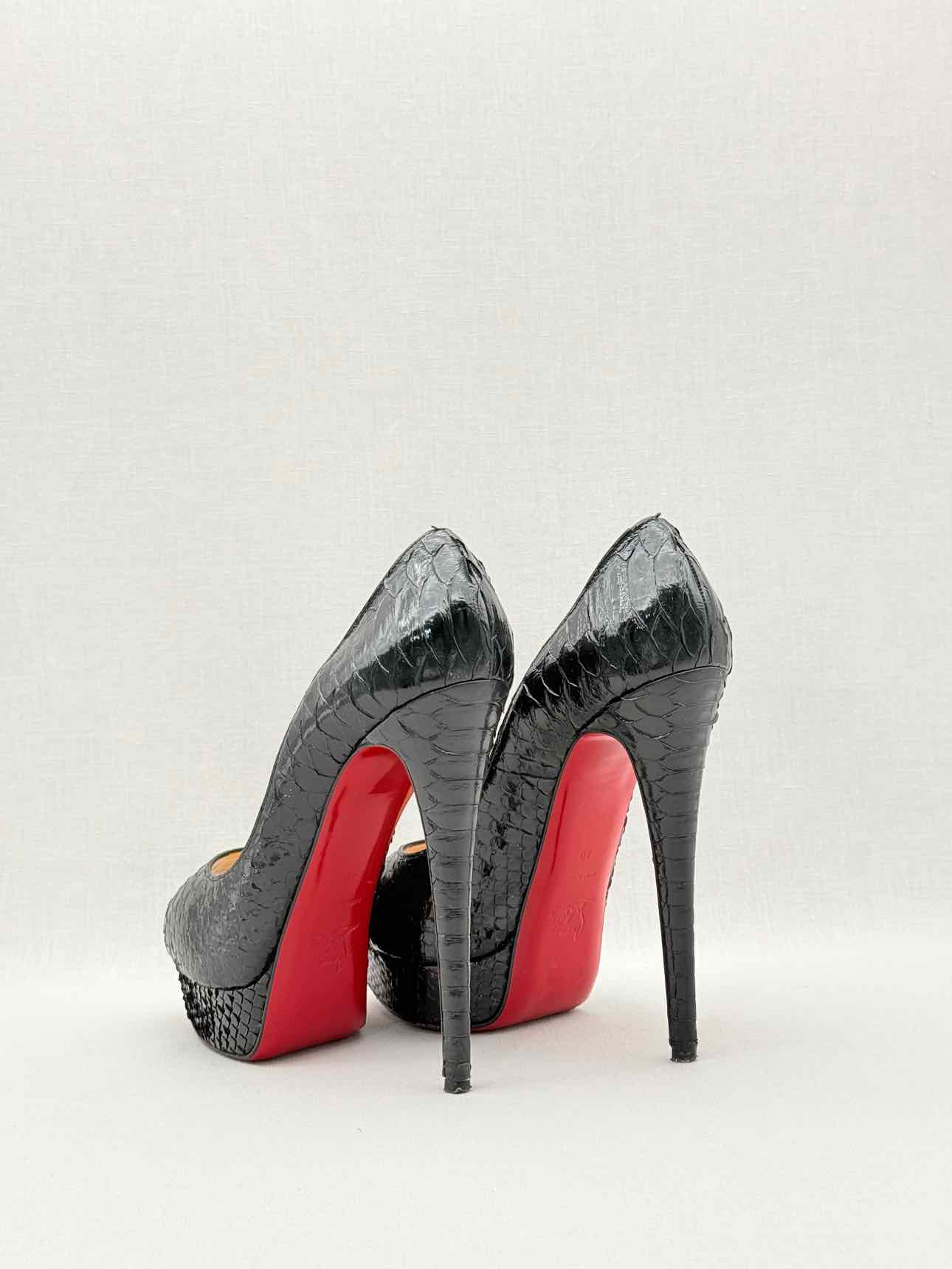 CHRISTIAN LOUBOUTIN Lady Peep Black Size EU 40 Pumps