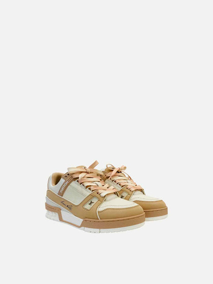 LOUIS VUITTON LV Trainer White & Pink Sneakers